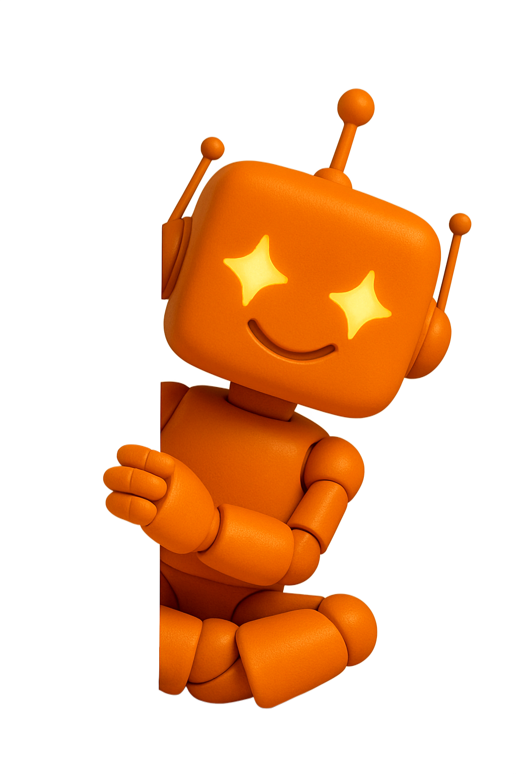 Robot sujetando el FAQ